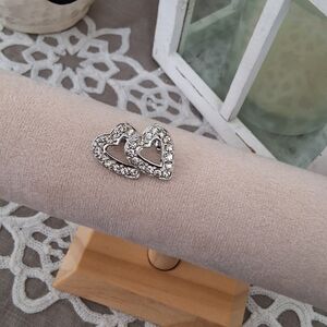 VTG Heart Rhinestone Brooch